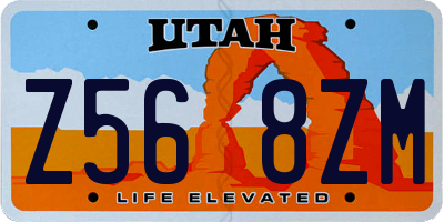 UT license plate Z568ZM