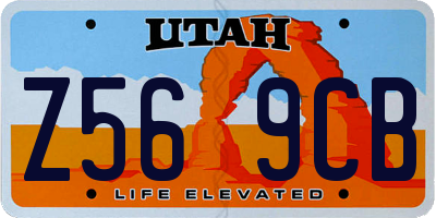 UT license plate Z569CB