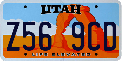 UT license plate Z569CD
