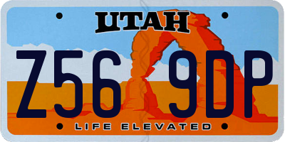 UT license plate Z569DP