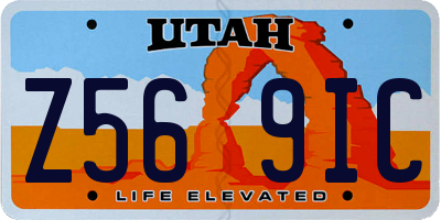 UT license plate Z569IC
