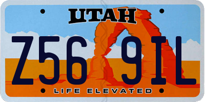 UT license plate Z569IL