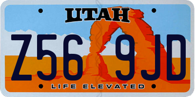 UT license plate Z569JD