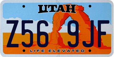 UT license plate Z569JF