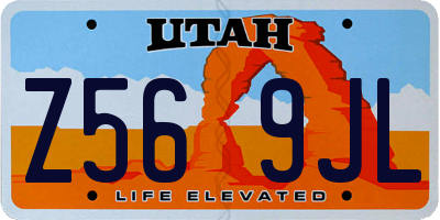 UT license plate Z569JL