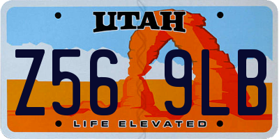 UT license plate Z569LB