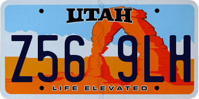 UT license plate Z569LH