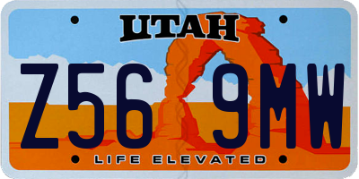 UT license plate Z569MW