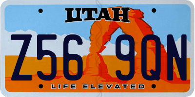 UT license plate Z569QN