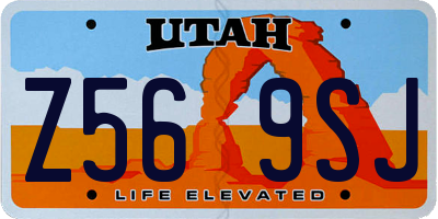 UT license plate Z569SJ