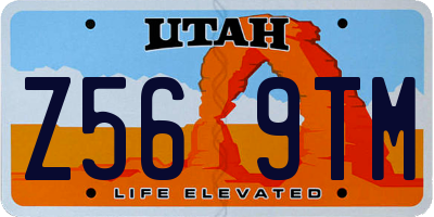 UT license plate Z569TM