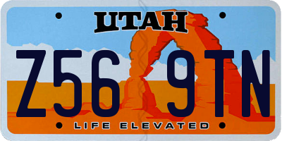 UT license plate Z569TN