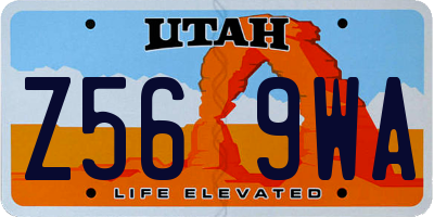UT license plate Z569WA