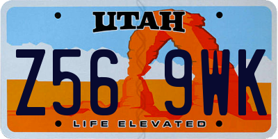 UT license plate Z569WK