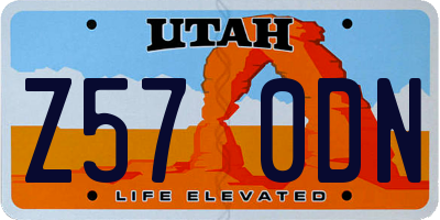 UT license plate Z570DN