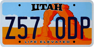 UT license plate Z570DP