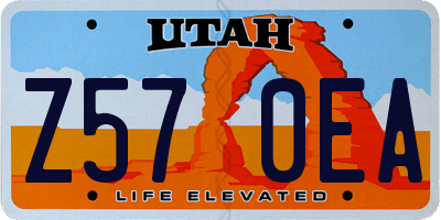 UT license plate Z570EA