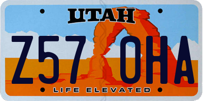 UT license plate Z570HA