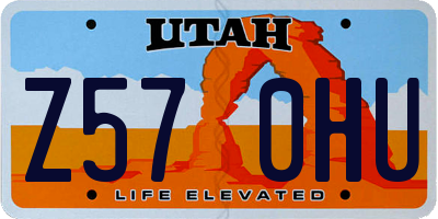 UT license plate Z570HU