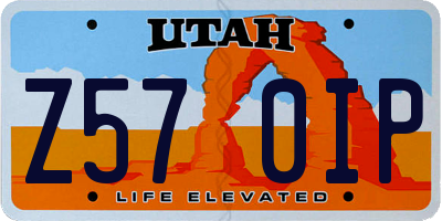 UT license plate Z570IP