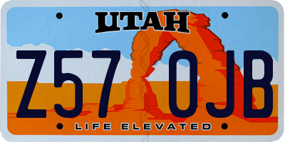 UT license plate Z570JB