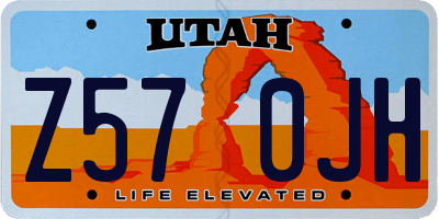 UT license plate Z570JH