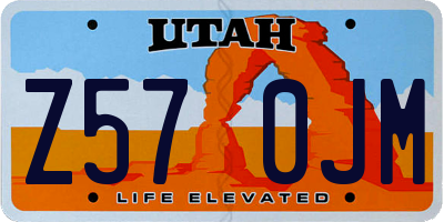 UT license plate Z570JM