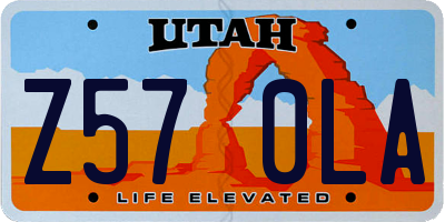 UT license plate Z570LA