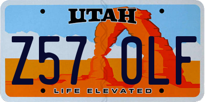 UT license plate Z570LF