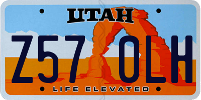 UT license plate Z570LH