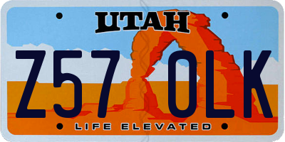 UT license plate Z570LK