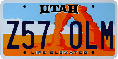 UT license plate Z570LM