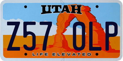 UT license plate Z570LP