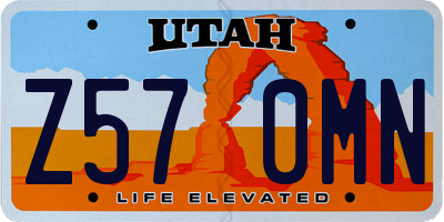 UT license plate Z570MN