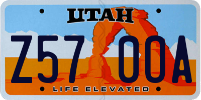 UT license plate Z570OA