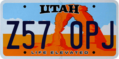 UT license plate Z570PJ