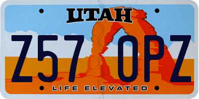 UT license plate Z570PZ