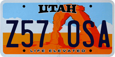 UT license plate Z570SA