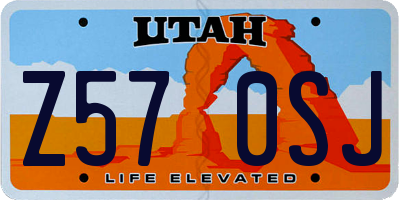 UT license plate Z570SJ