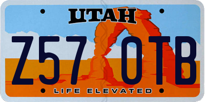 UT license plate Z570TB