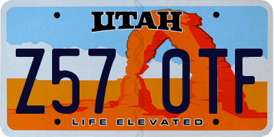 UT license plate Z570TF