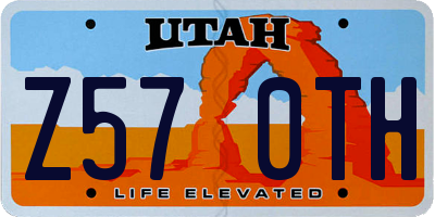 UT license plate Z570TH