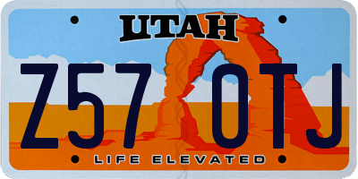 UT license plate Z570TJ