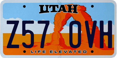 UT license plate Z570VH