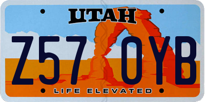UT license plate Z570YB