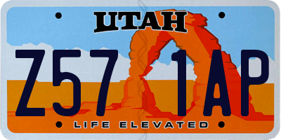 UT license plate Z571AP