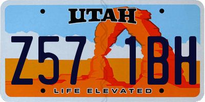 UT license plate Z571BH