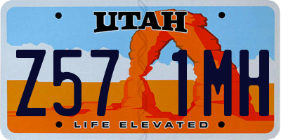 UT license plate Z571MH