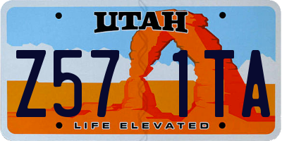 UT license plate Z571TA
