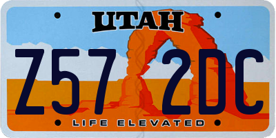 UT license plate Z572DC